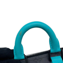 将图像加载到图库查看器中，LOUIS VUITTON Keepall Bandouliere Turquoise/NoirM11645 Monogram Eclipse Reverse Size 25

