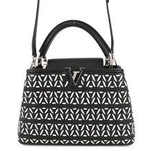 Load image into Gallery viewer, LOUIS VUITTON Capucines Noir/WhiteM42641 Leather Size BB
