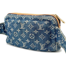 将图像加载到图库查看器中，LOUIS VUITTON Bumbag Blue/YellowM95347 Monogram Denim
