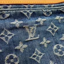 将图像加载到图库查看器中，LOUIS VUITTON Bumbag Blue/YellowM95347 Monogram Denim
