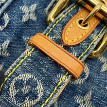 将图像加载到图库查看器中，LOUIS VUITTON Bumbag Blue/YellowM95347 Monogram Denim
