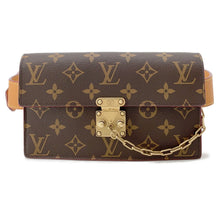 将图像加载到图库查看器中，LOUIS VUITTON SPadlock belt pouch BrownM44667 Monogram Size PM

