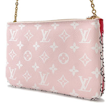 将图像加载到图库查看器中，LOUIS VUITTON Pochette double zip RougeM67561 Monogram Monogram Giant
