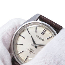 Load image into Gallery viewer, SEIKO King Seiko Hi-Beat W36mm Stainless Steel Leather Silver Dial45-7000
