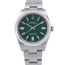 Load image into Gallery viewer, ROLEX Oyster Perpetual W41mm Stainless Steel Green Dial124300
