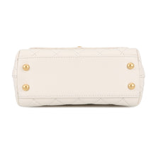 将图像加载到图库查看器中，CHANEL Matelasse Coco Handle Top Handle 2-Way Handbag 2025 Model with Matelasse Design Accessories WhiteAS2215 Lambskin Size XXS

