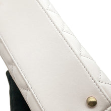 将图像加载到图库查看器中，CHANEL Matelasse Coco Handle Top Handle 2-Way Handbag 2025 Model with Matelasse Design Accessories WhiteAS2215 Lambskin Size XXS
