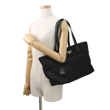 将图像加载到图库查看器中，PRADA Re-Edition 1978 Tote Bag Black1BG555 Nylon Saffiano LeatherLeather Size Medium
