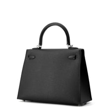 Load image into Gallery viewer, HERMES Kelly Sellier Black Epsom Size 25
