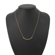 将图像加载到图库查看器中，TIFFANY&amp;Co. T Smile Necklace Size Small60011679 18K Yellow Gold

