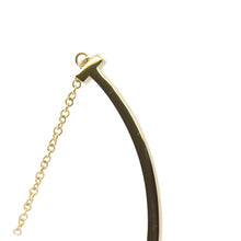 将图像加载到图库查看器中，TIFFANY&amp;Co. T Smile Necklace Size Small60011679 18K Yellow Gold
