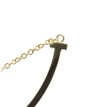 将图像加载到图库查看器中，TIFFANY&amp;Co. T Smile Necklace Size Small60011679 18K Yellow Gold
