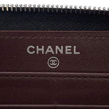 将图像加载到图库查看器中，CHANEL Matelasse Zip Around Chozai Cloth BlackAP0242 Caviar Leather

