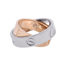 将图像加载到图库查看器中，CARTIER Secret Love Ring Size 52/#12B4065000 K18WG K18PG
