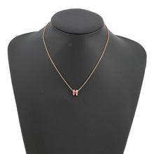 将图像加载到图库查看器中，HERMES Pop Ash Necklace Rocabar Beauty Size Mini Pink Lacquer Gold Plated
