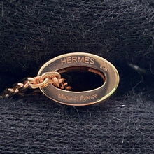 将图像加载到图库查看器中，HERMES Pop Ash Necklace Rocabar Beauty Size Mini Pink Lacquer Gold Plated
