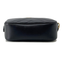 将图像加载到图库查看器中，GUCCI GG Marmont Mini Shoulder Bag Black/Beige448065 Leather Size Mini
