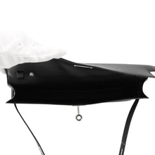 将图像加载到图库查看器中，HERMES kelly elan Black Chevre Shamkilla
