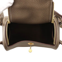 将图像加载到图库查看器中，HERMES Lindy Etoupe Taurillon Clemence Size Mini
