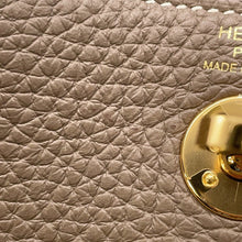 将图像加载到图库查看器中，HERMES Lindy Etoupe Taurillon Clemence Size Mini
