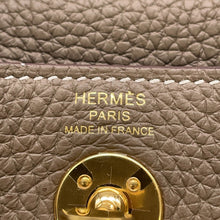 将图像加载到图库查看器中，HERMES Lindy Etoupe Taurillon Clemence Size Mini
