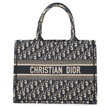 将图像加载到图库查看器中，Dior Book tote Blue/EcruWhiteM1296ZRIW_M828 Canvas Size Medium
