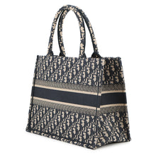 将图像加载到图库查看器中，Dior Book tote Blue/EcruWhiteM1296ZRIW_M828 Canvas Size Medium
