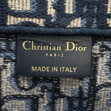 将图像加载到图库查看器中，Dior Book tote Blue/EcruWhiteM1296ZRIW_M828 Canvas Size Medium
