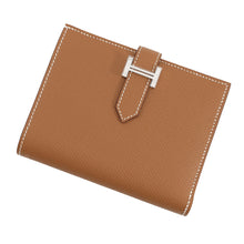 Load image into Gallery viewer, HERMES Bean compact GoldW刻印 Epsom
