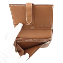 Load image into Gallery viewer, HERMES Bean compact GoldW刻印 Epsom
