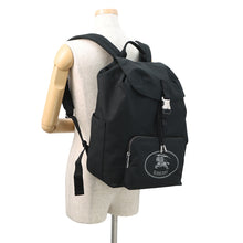 Load image into Gallery viewer, BURBERRY Orkney Flap Backpack Black81113141 Canvas

