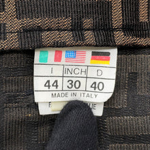 将图像加载到图库查看器中，FENDI Logo Print Jacket Size Chronomat 44 Brown Polyester70% Cotton30%
