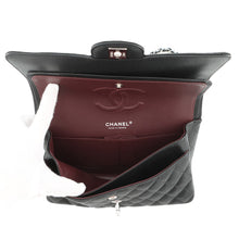 将图像加载到图库查看器中，CHANEL Matelasse W Flap ChainShoulder Bag BlackA01112 Caviar Leather Size 25
