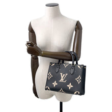 将图像加载到图库查看器中，LOUIS VUITTON Onthego Noir/BeigeM45659 Bicolor Monogram Empreinte Leather Size PM
