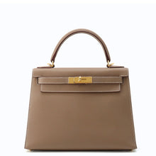 将图像加载到图库查看器中，HERMES Kelly Sellier Etoupe Epsom Size 28
