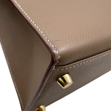 将图像加载到图库查看器中，HERMES Kelly Sellier Etoupe Epsom Size 28
