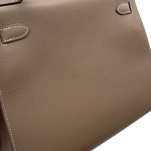 将图像加载到图库查看器中，HERMES Kelly Sellier Etoupe Epsom Size 28
