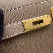 将图像加载到图库查看器中，HERMES Kelly Sellier Etoupe Epsom Size 28
