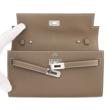 将图像加载到图库查看器中，HERMES Kelly wallet long to go Etoupe Evercolor
