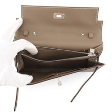 将图像加载到图库查看器中，HERMES Kelly wallet long to go Etoupe Evercolor
