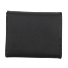 将图像加载到图库查看器中，PRADA Saffiano Leather Tri-fold Cloth Black1M0176 Leather
