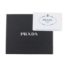 将图像加载到图库查看器中，PRADA Saffiano Leather Tri-fold Cloth Black1M0176 Leather
