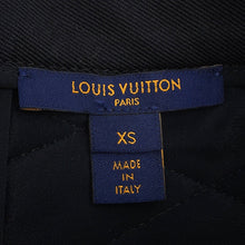 将图像加载到图库查看器中，LOUIS VUITTON Quilted Mini Skirt Size XS Noir/WhiteFISK15FED Cotton89% Nylon11%
