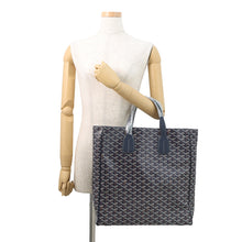 Load image into Gallery viewer, GOYARD Voltaire Tote Bag Navy BlueVOLTA3MMLTY12CL12P PVC Leather
