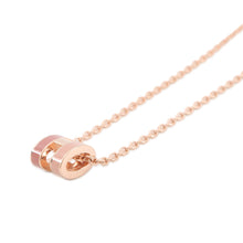 Load image into Gallery viewer, HERMES Pop Ash Necklace Rocabar Beauty Size Mini Pink Lacquer Gold Plated
