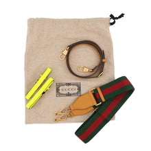 Load image into Gallery viewer, GUCCI Diana Bamboo 2WAYHandbag Light Brown/White702732 Raffia Leather Size Mini
