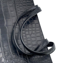 将图像加载到图库查看器中，SAINT LAURENT PARIS Manhattan Tote Bag Black554039 Croco embossed leather
