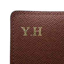 将图像加载到图库查看器中，LOUIS VUITTON Buisiness Card Holder BrownM63801 Monogram

