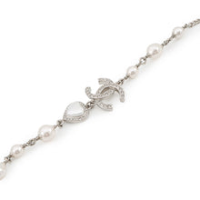 将图像加载到图库查看器中，CHANEL CC Logo NecklaceABB616 Metal Rhinestone Faux Pearl
