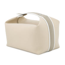 将图像加载到图库查看器中，HERMES Brid a Black Beige Canvas Size PM
